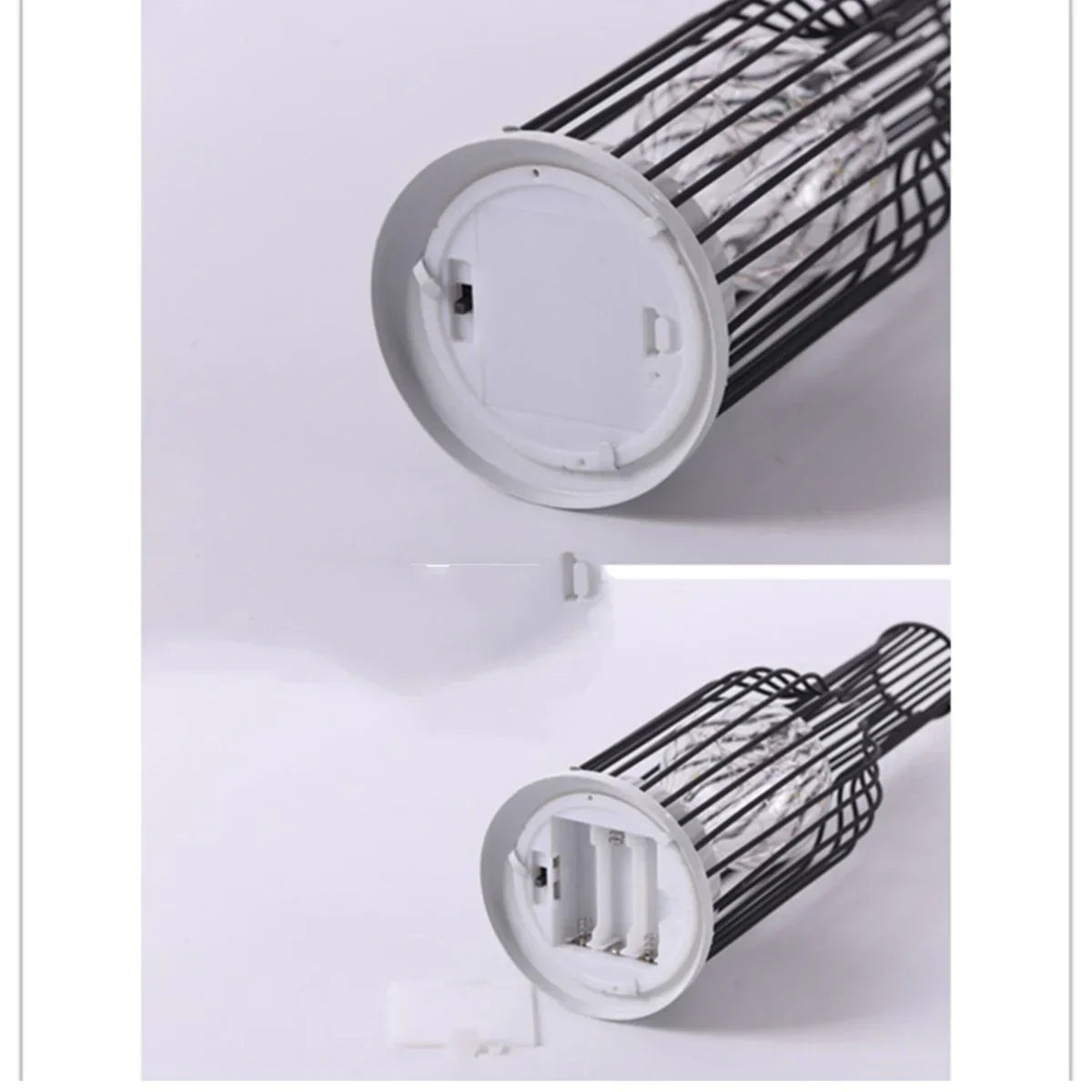 Schwarze Insektenfalle, zylindrisch, elektrisch, für Innenräume, energiesparend, modern.