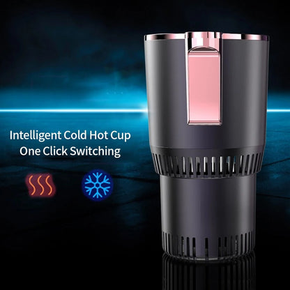 Intelligenter Thermobecher, schwarz, mit Ein-Klick-Umschaltung, heiß-kalt, Autozubehör.