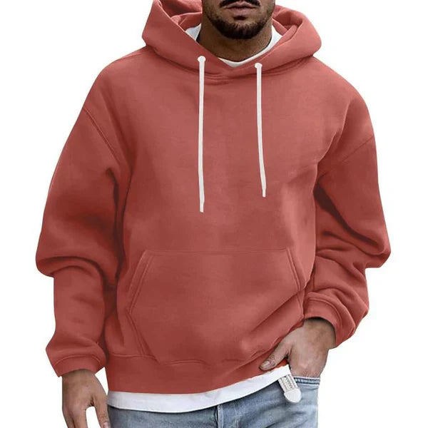 Oversized herrhoodie med känguruficka – Höstutgåvan Matteo