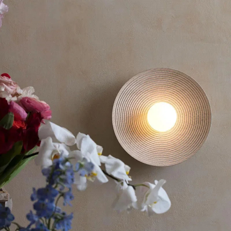 Japanische moderne Wandlampe, Vintage, Harz, Schlafzimmer, Wohnzimmer, Hintergrundbeleuchtung.