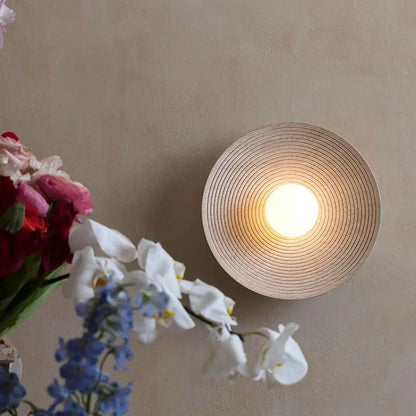 Japanische moderne Wandlampe, Vintage, Harz, Schlafzimmer, Wohnzimmer, Hintergrundbeleuchtung.
