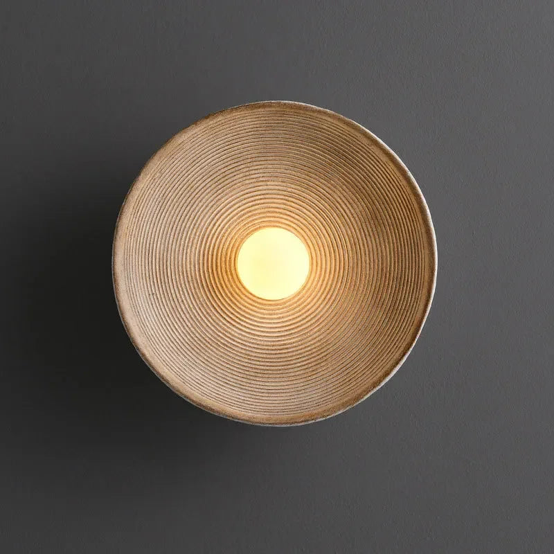 Japanische moderne Wandlampe, Vintage-Stil, Harz, Schlafzimmer, Wohnzimmer, Hintergrundbeleuchtung.