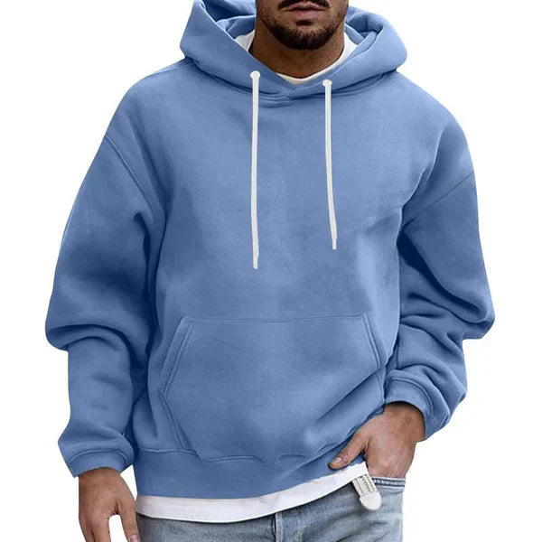 Oversized herrhoodie med känguruficka – Höstutgåvan Matteo