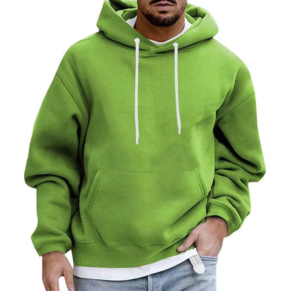 Oversized herrhoodie med känguruficka – Höstutgåvan Matteo