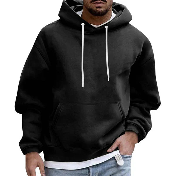 Oversized herrhoodie med känguruficka – Höstutgåvan Matteo
