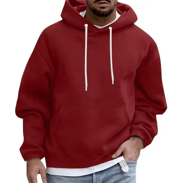 Oversized herrhoodie med känguruficka – Höstutgåvan Matteo