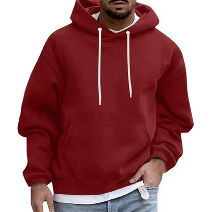 Oversized herrhoodie med känguruficka – Höstutgåvan Matteo