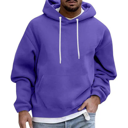 Oversized herrhoodie med känguruficka – Höstutgåvan Matteo