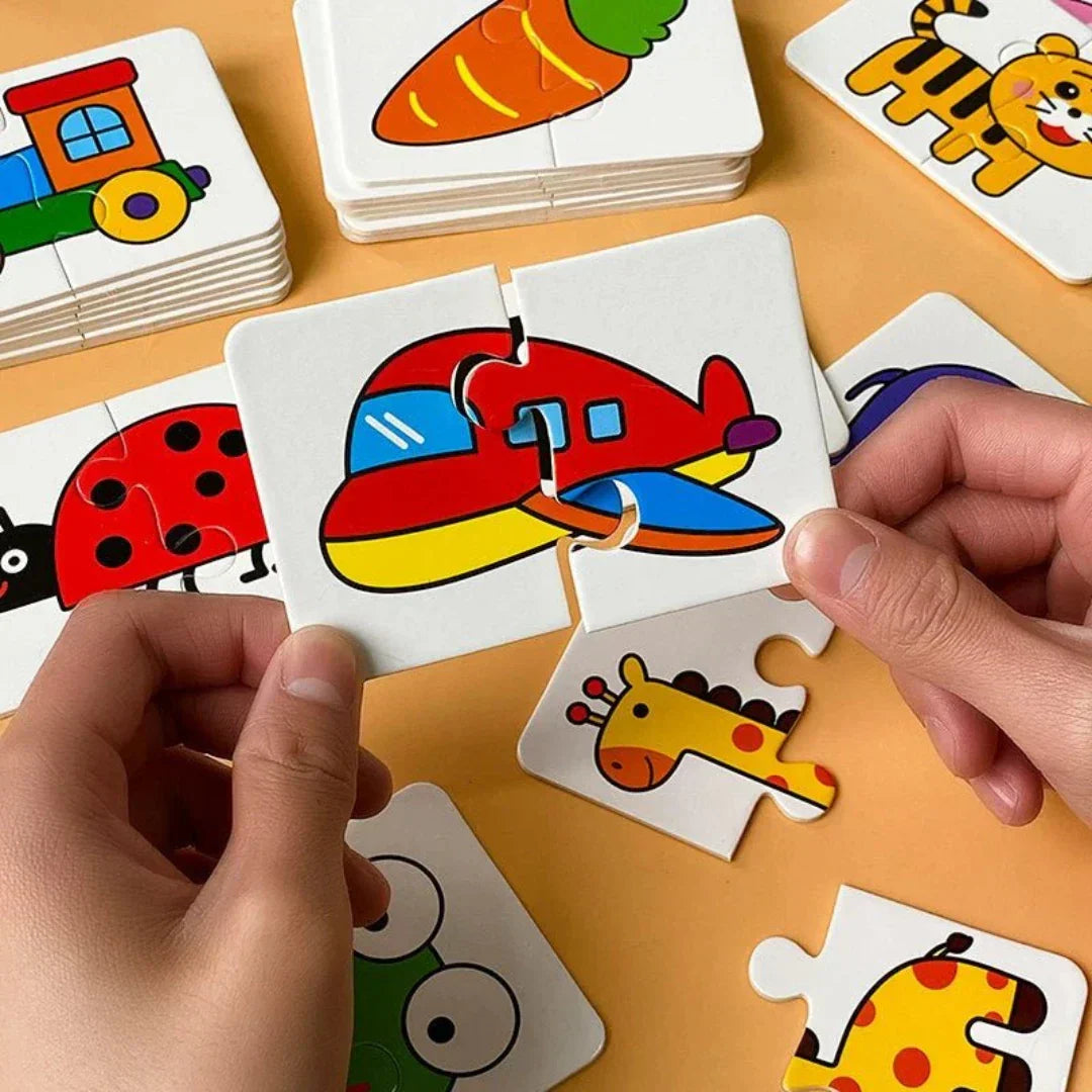 Kort-Memo-spel för barn – Främjar lekfullt minne och koncentration (1+1 Gratis)