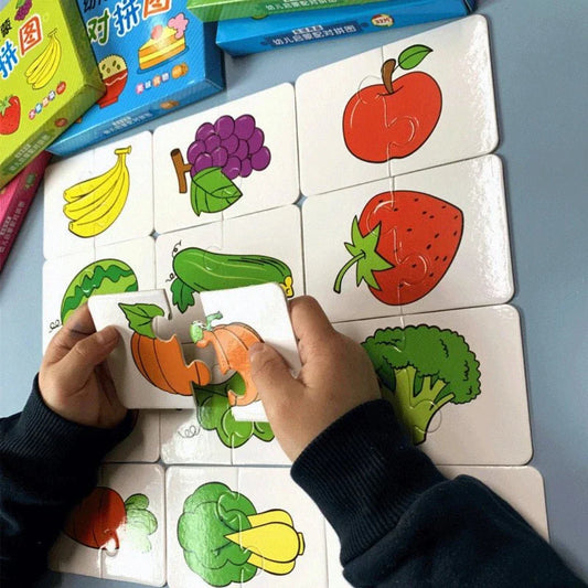 Kort-Memo-spel för barn – Främjar lekfullt minne och koncentration (1+1 Gratis)