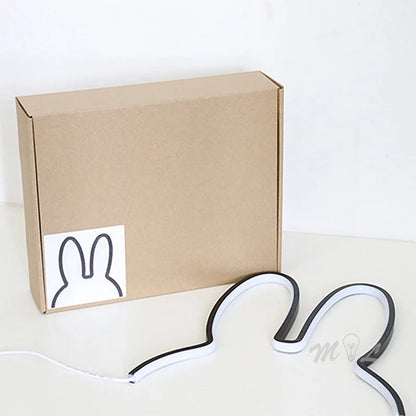 LED-Nachtlampe Hase, USB, modern, Kinderzimmer, 5W, Geschenk, weiß, dekorativ, energiesparend.