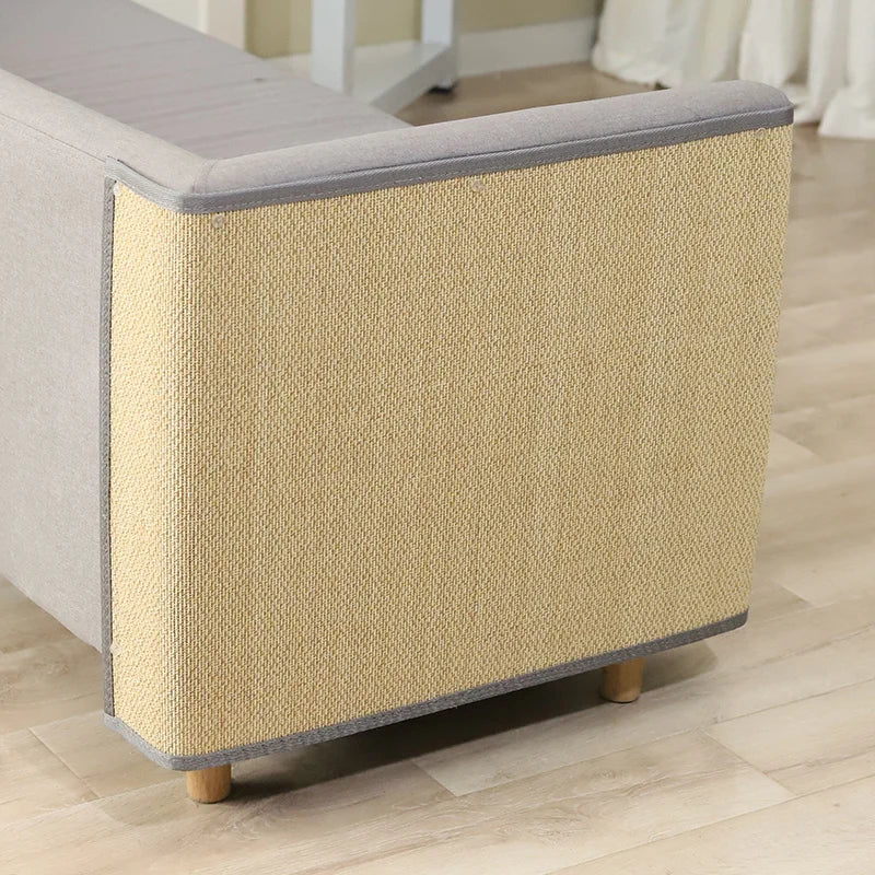 Kratzschutz für Sofa, beige, Sisal, katzenfreundlich, Möbel-Schutz, Kratzmatte, Eckschutz.