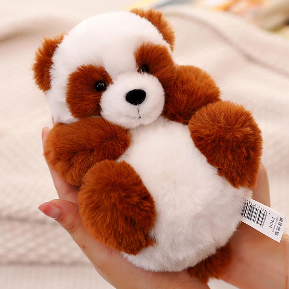 Plushpanda med avtagbar korg – mjukt stoppad och dekorativ – 20 cm