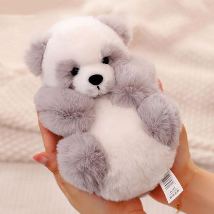 Plushpanda med avtagbar korg – mjukt stoppad och dekorativ – 20 cm
