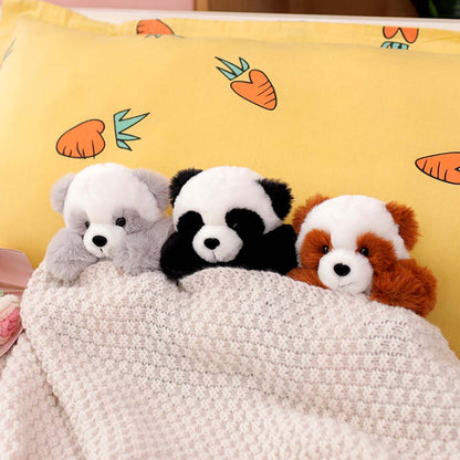 Plushpanda med avtagbar korg – mjukt stoppad och dekorativ – 20 cm