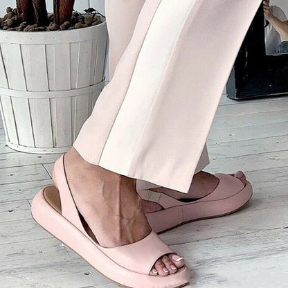 Damen Sommerschuhe, rosa Sandalen, bequem, modisch, rutschfest, ideal für Sommeroutfits.