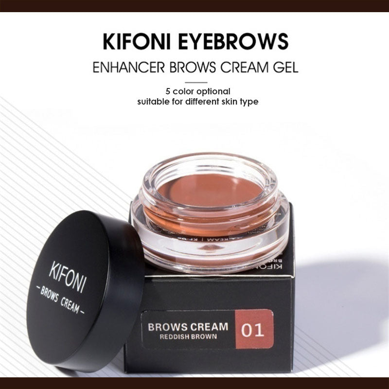 KIFONI Augenbrauen-Creme-Gel, rötlich-braun, 5 Farben, für alle Hauttypen geeignet.