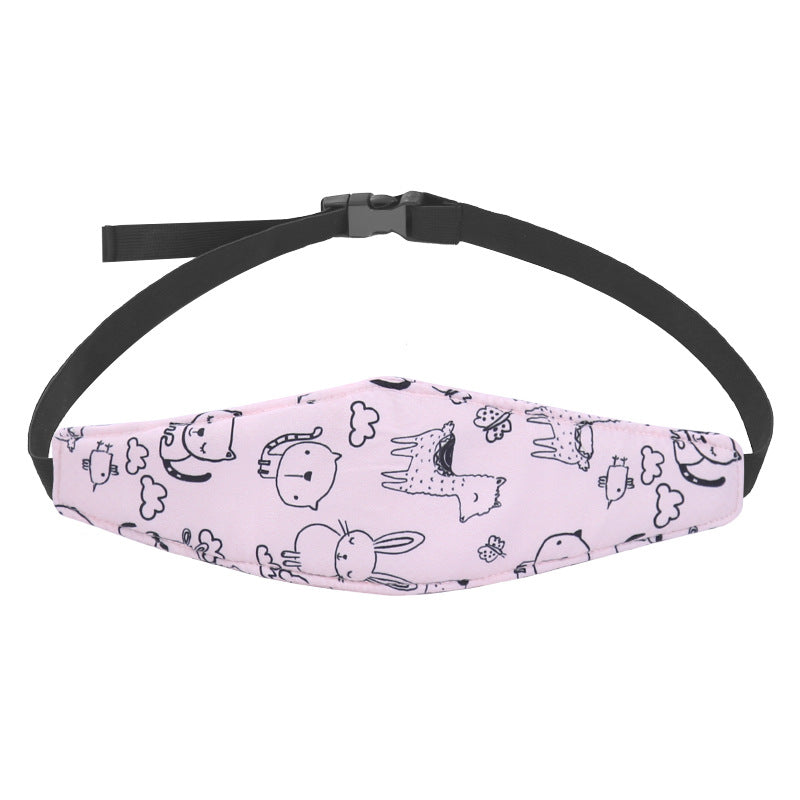 Rosa Kindergürtel mit Tiermotiven, verstellbar, für Sicherheit, niedliches Design.