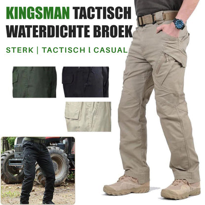 Taktische wasserdichte Hose, beige, robust, Outdoor, Kingsman, Herrenmode, Freizeitkleidung.