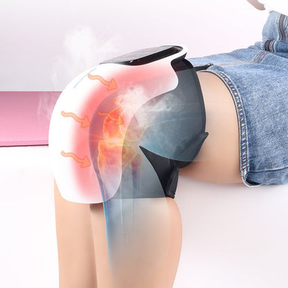 Elektrisches Knie-Heizkissen, weiß, für Schmerzlinderung und Wärmebehandlung.