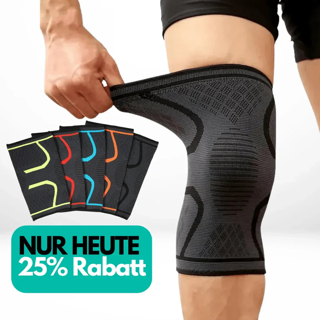 Schwarze Kniebandage Kompression, Sport, Elastisch, Rabatt, Nur Heute, Fitness, Unterstützung