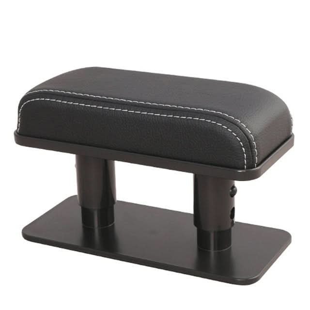 Schwarze Anti-Rutsch-Armlehne aus Leder für Autositz, ergonomisch, komfortabel.