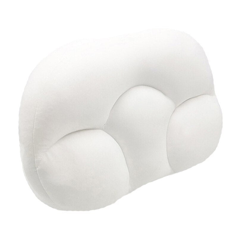 Weiße ergonomische Schlafkissen, Komfortschaum, Nackenstütze, orthopädisch, Schlafhilfe.