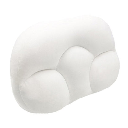 Weiße ergonomische Schlafkissen, Komfortschaum, Nackenstütze, orthopädisch, Schlafhilfe.