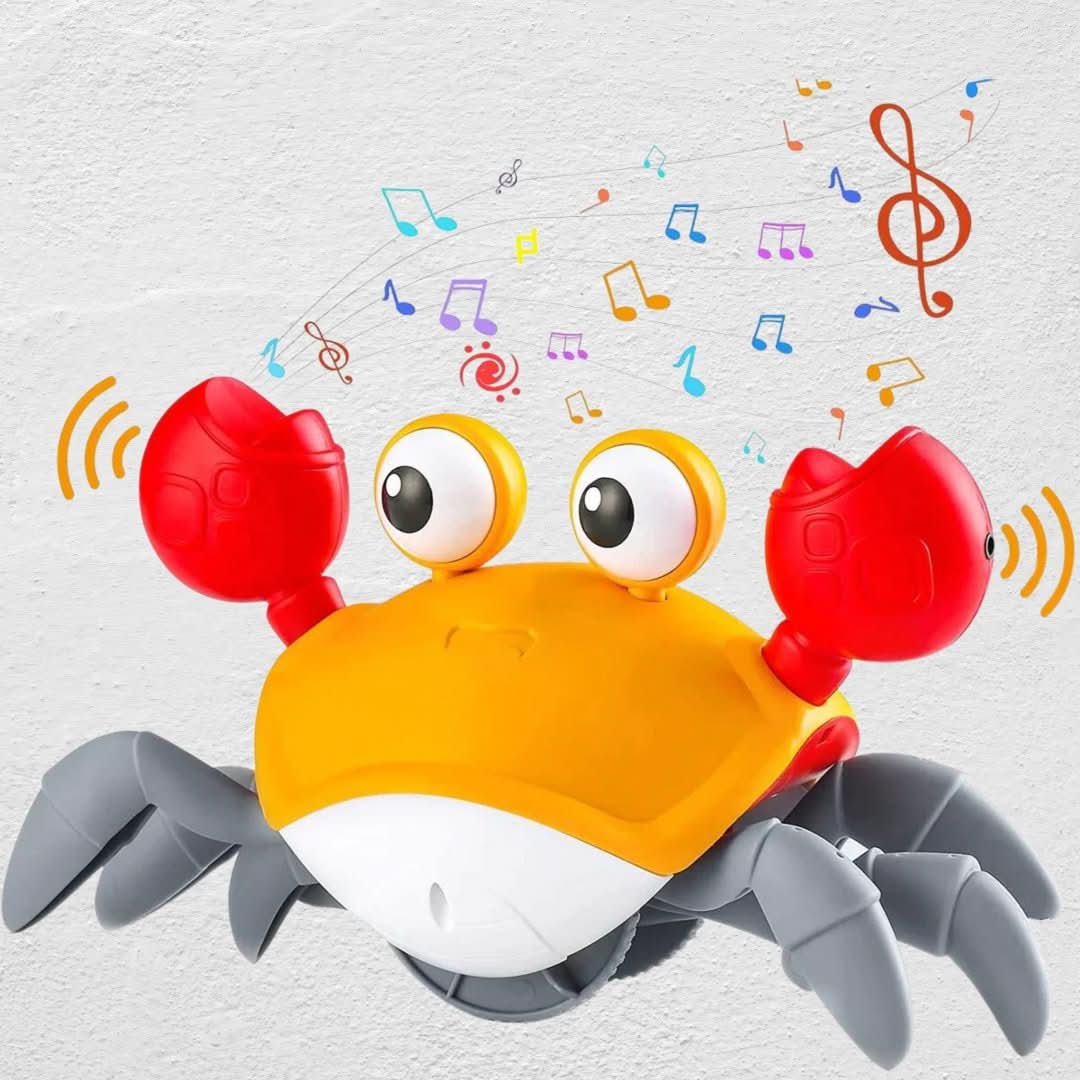 Interaktiv krypleksak med rörelse och musik - KrypKrabba