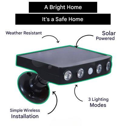 Solar-utomhusbelysning med rörelsesensor – Lumina
