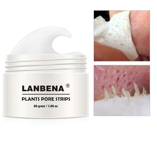 LANBENA Pflanzen Porenstreifen, 30g, Mitesserentferner, Hautpflege, Gesichtsreinigung.