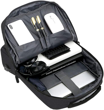 Smal vattentät laptopryggsäck med USB-port