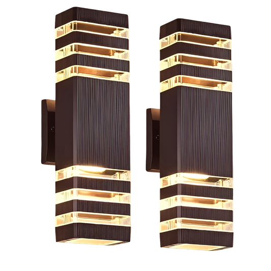 LED Outdoor Wall Light – Modern Up-and-Down Glow | Weatherproof 1