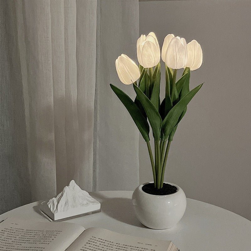 Dekorativ LED-tulpanbordslampa – Florima