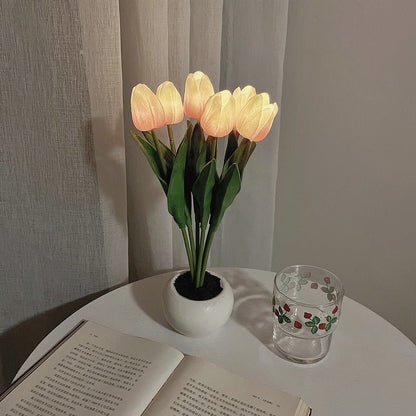 Dekorativ LED-tulpanbordslampa – Florima