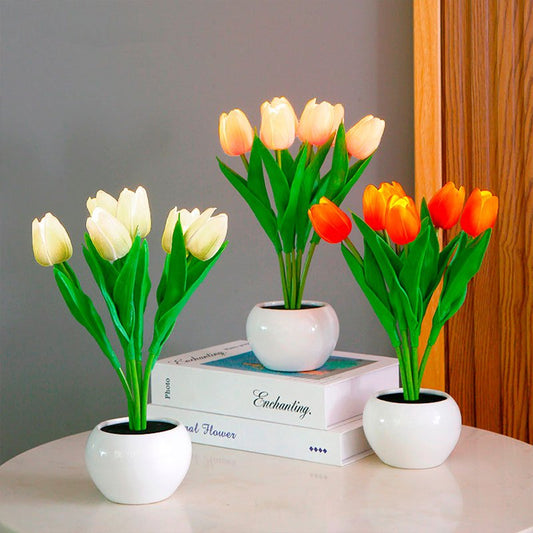 Dekorativ LED-tulpanbordslampa – Florima