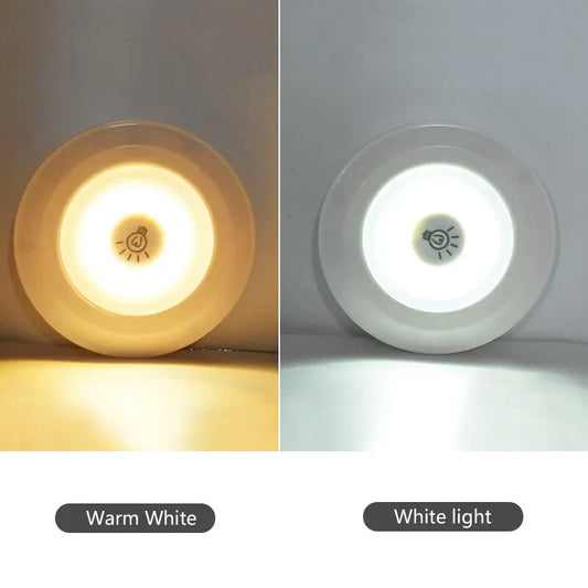 LED Nachtlicht mit Fernbedienung, dimmbar, warmweiß und weiß, für Schlafzimmer oder Küche.