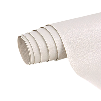 Beige Lederreparaturcreme, glatte Textur, vielseitig, für Möbel und Autositze geeignet.