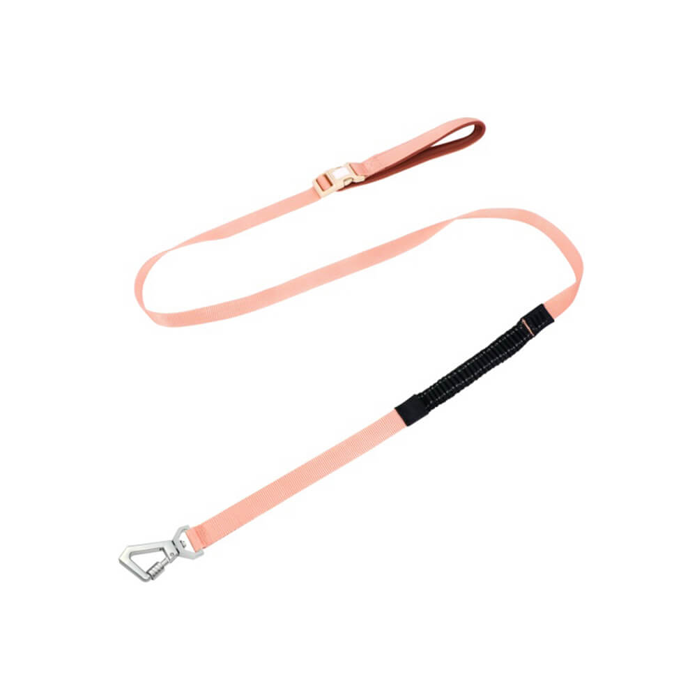 Leichte rosa Hundeleine, wasserdicht, atmungsaktiv, mit Anti-Zug-Funktion.