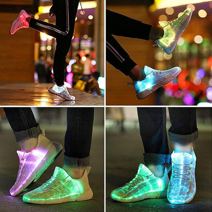 Leuchtende LED-Sneaker für Erwachsene, mehrfarbig, modische Schuhe, Nachtbeleuchtung.