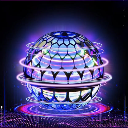 Leuchtender LED-Spin-Glider, schwebender Ball, buntes Spielzeug, futuristisches Design