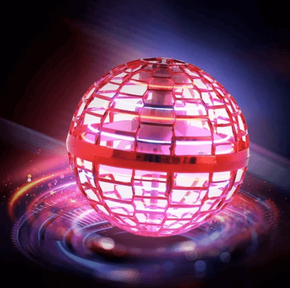 Leuchtender roter Spin-Glider, LED-Spielzeug, schwebender Ball, Kinder, Unterhaltung, Geschenk.