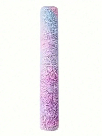 Lila Plüsch-Körperkissen, zylindrisch, pastellfarben, weich, für Schlafzimmer-Dekoration.
