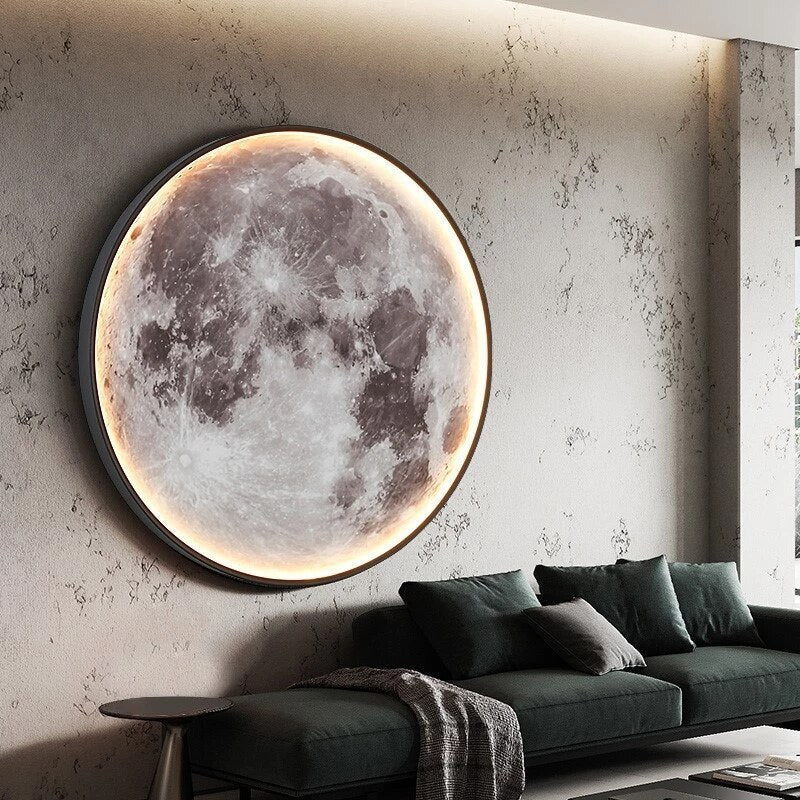 Luxus Mond-Wandlampe, LED, für Schlafzimmer, Wohnzimmer, kreative Deckenmontage, modern.