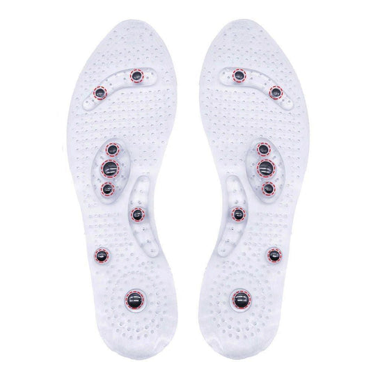 Magnetische Massage-Einlegesohlen, transparent, Unisex, zur Gewichtsreduktion, Paar
