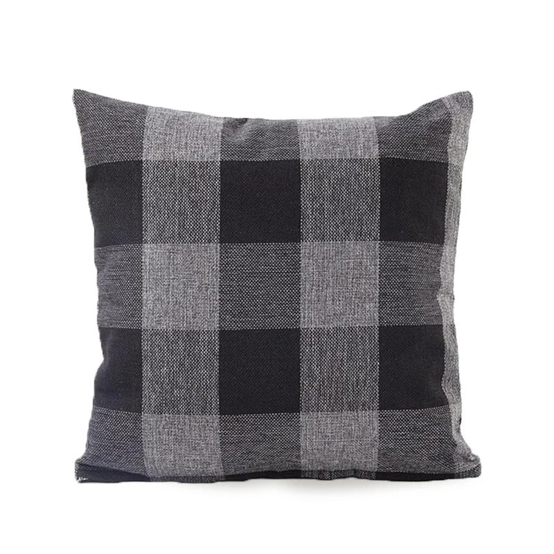 Mysigt rutmönstrat kuddfodral i lantlig stil – Autumn Plaid
