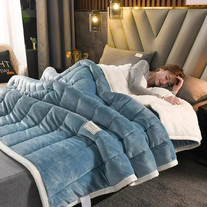 Varm flanell- och korallfleecefilt för höst och vinter – CosyBlanket