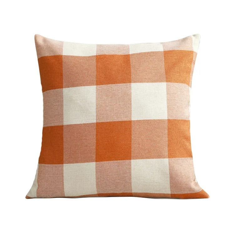 Mysigt rutmönstrat kuddfodral i lantlig stil – Autumn Plaid