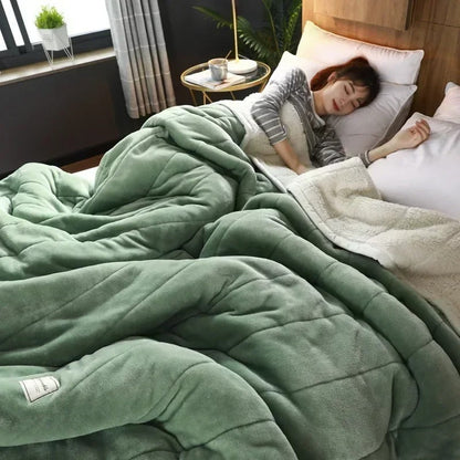 Varm flanell- och korallfleecefilt för höst och vinter – CosyBlanket
