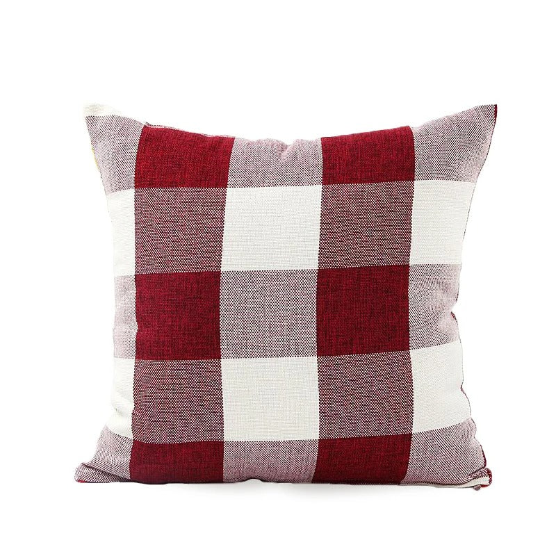 Mysigt rutmönstrat kuddfodral i lantlig stil – Autumn Plaid